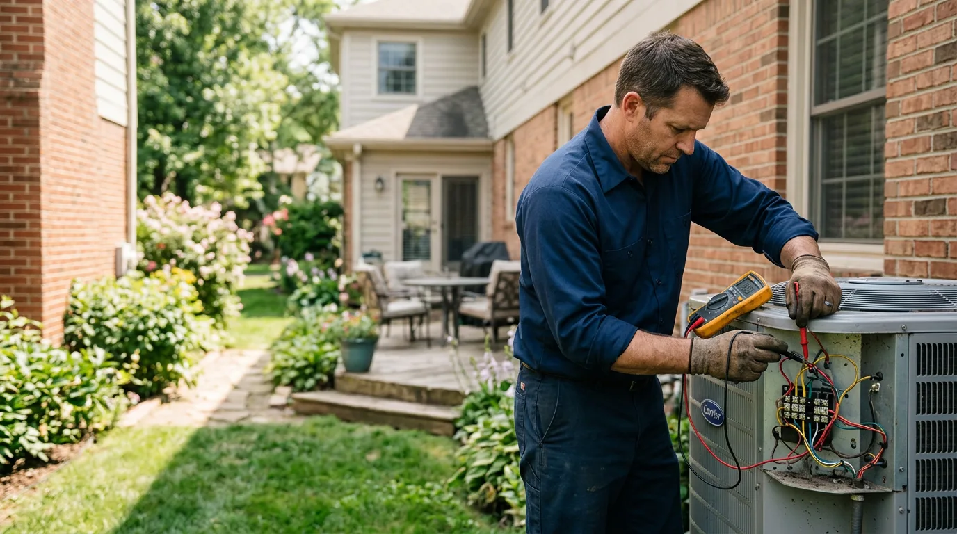 HVAC technician working near Purdin, MO